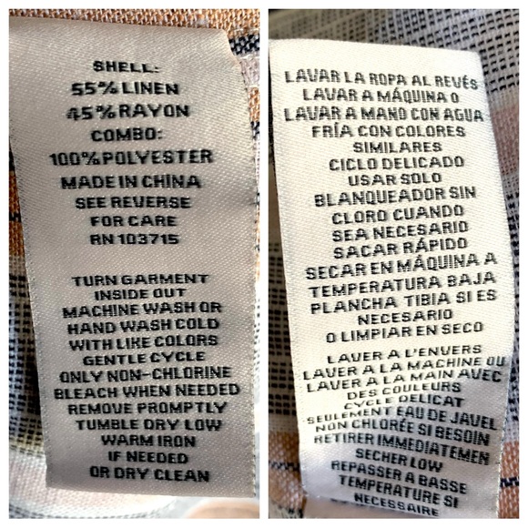 Nanette Lepore Linen Blend Long Sleeve Striped Open Front Blazer Sz Medium NWT - Picture 8 of 9